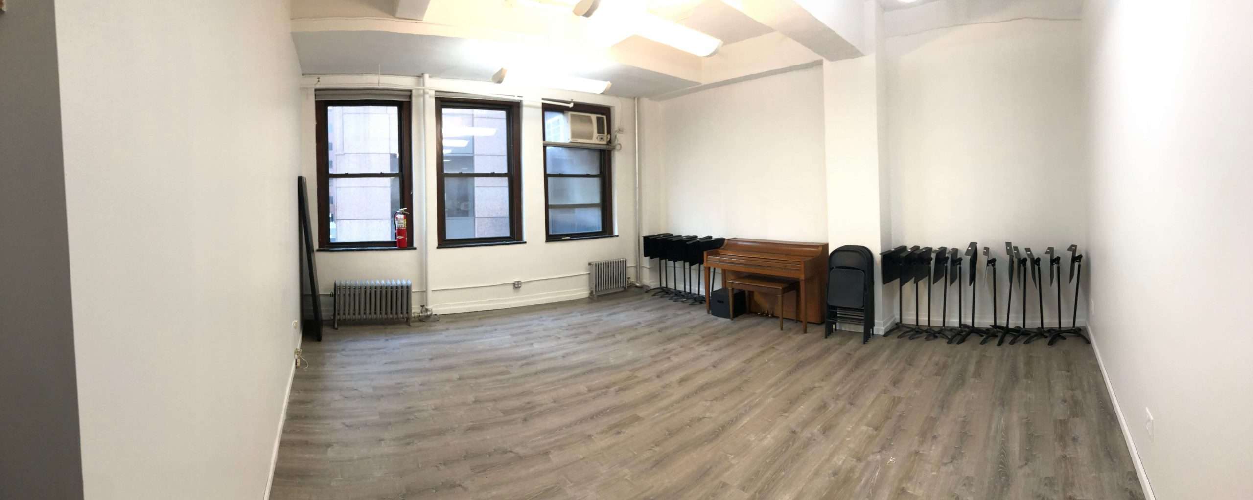 CAM 2 at LDK Productions, panoramic view of the rehearsal studio entrance